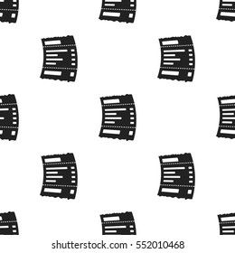 Receipt icon in black style isolated on white background. E-commerce pattern stock vector illustration.