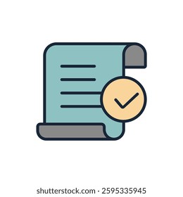 receipt  icon collection .design style with background