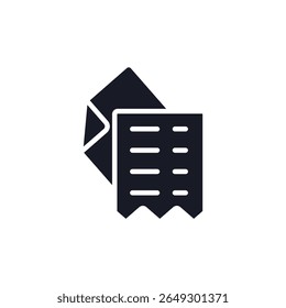 receipt icon collection .design style with background
