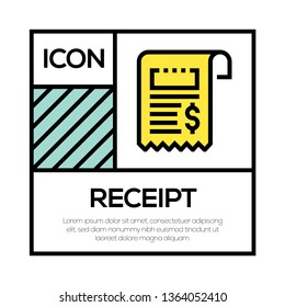 RECEIPT ICON CONCEPT