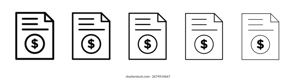Comprobante icono de diseño, logotipo, App, interfaz de usuario. Ilustración vectorial, EPS