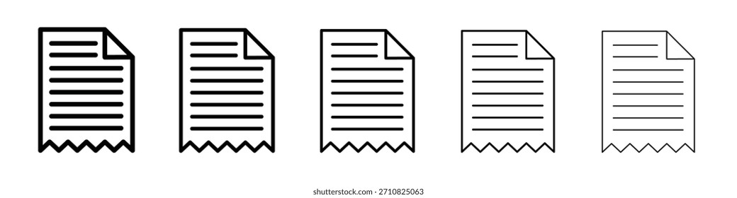 Comprobante icono de diseño, logotipo, App, interfaz de usuario. Ilustración vectorial, EPS