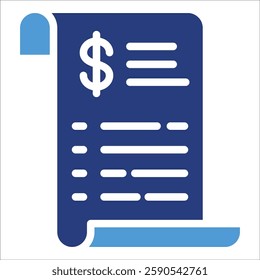 Receipt Icon Element For Design