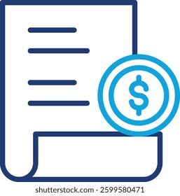 Receipt Icon Element For Design