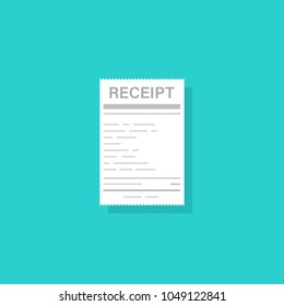Wareneingangssymbol im flachen Stil, einzeln auf grünem Hintergrund. Konzeption Papierzugangssymbole Finanzkontrolle. Rechnungszeichen