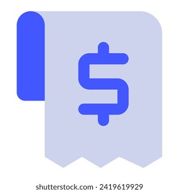 Receipt Icon Illustration for web, app, infographic, etc
