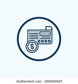 receipt icon isolated on white background from supermarket collection. receipt icon trendy and modern receipt symbol for logo, web, app