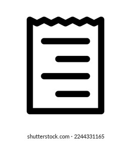 Línea de icono de recepción aislada en fondo blanco. Icono delgado plano negro sobre el estilo de contorno moderno. Símbolo lineal y trazo editable. Ilustración vectorial de trazo simple y de píxel perfecto.