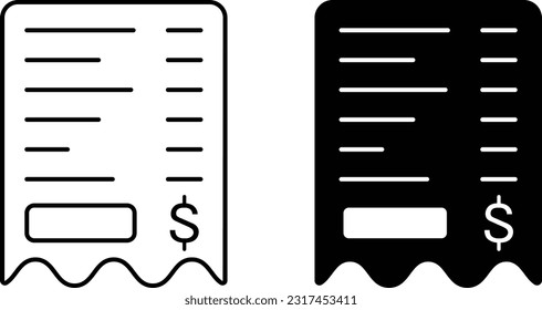 Hoja de iconos de recepción, línea de estilo plana simple y de diseño sólido Isolated vector ilustración sobre fondo blanco. Para aplicaciones, logotipo, sitios web, símbolo , UI, UX, gráfico y diseño web. EPS 10.