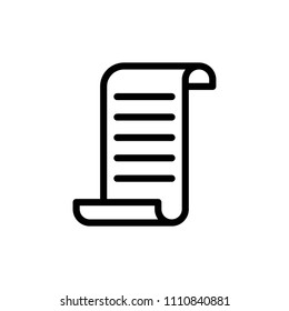 Receipt Icon Vector