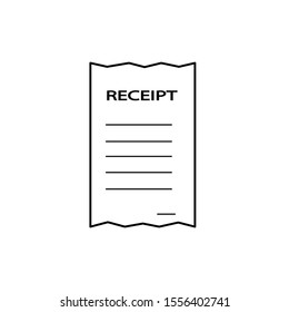 Receipt icon vector concept eps10