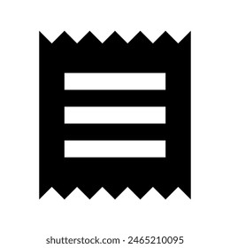Receipt icon vector design in eps 10