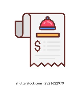 Icono de recepción en vector. Ilustración
