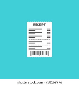 Receipt Icon Vector Illustration Stock Vector Royalty Free