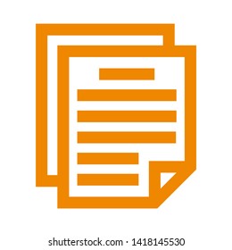 receipt icon. Vector illustration style white background. Designed for web and software interfaces. - Vector