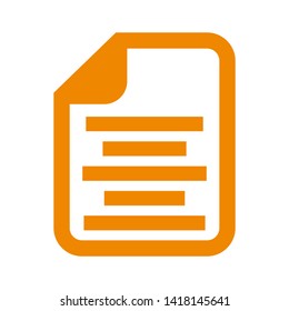 receipt icon. Vector illustration style white background. Designed for web and software interfaces. - Vector