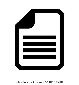 receipt icon. Vector illustration style white background. Designed for web and software interfaces. - Vector