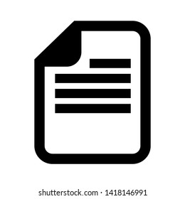 receipt icon. Vector illustration style white background. Designed for web and software interfaces. - Vector