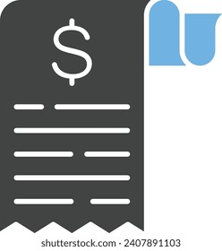 Receipt icon vector image. Suitable for mobile application web application and print media.