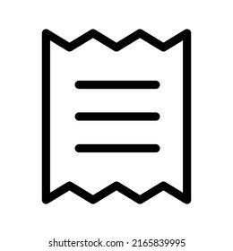 Receipt Icon Vector Symbol Design Illustration
