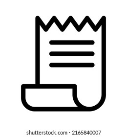 Receipt Icon Vector Symbol Design Illustration