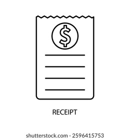 receipt icons  symbol vector elements for infographic web
