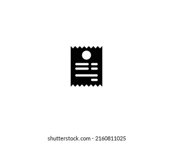 Receipt Isolated Vector Illustration Icon. Receipt Emoji Illustration Icon