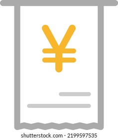 Ilustración vectorial aislada de emisión de recibos.