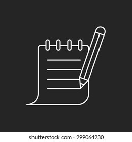 Receipt line icon