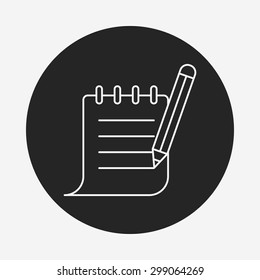 Receipt line icon