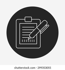 Receipt line icon