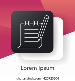Receipt line icon