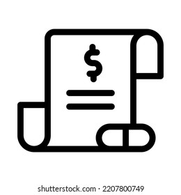 gráfico vectorial de ilustración de icono de línea de recepción