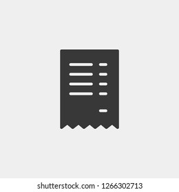 Receipt Modern Simple Vector Icon