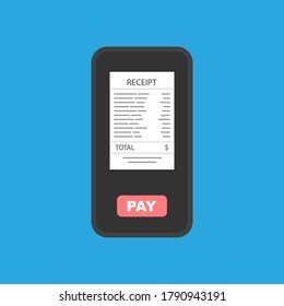 Receipt online pay in your smartphone