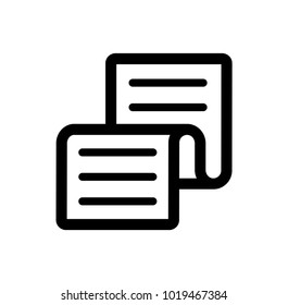 receipt / order list / bill icon