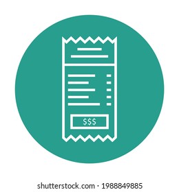 receipt paper of purchasers, payment for paying of buyers, expenses list to buy goods and services