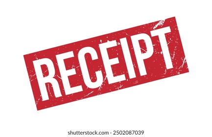 Receipt Rubber Stamp Seal Vector
