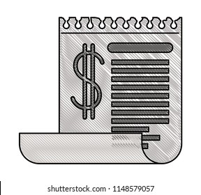 receipt shet isolated icon