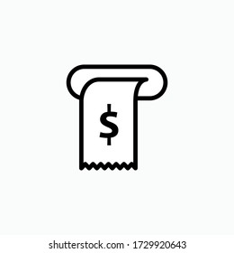 Tippen Sie auf das Ausdrucksymbol - Vector. In Line Art Style präsentiert.