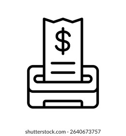 Receipt Vector Design for Payment Confirmation and Record. Transaction slip icon, e-receipt concept, financial documentation