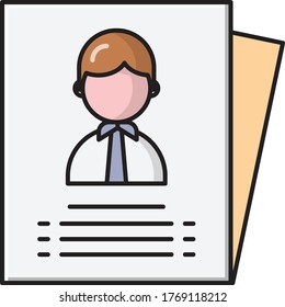 icono de color plano del vector de recepción 