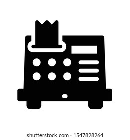 receipt vector glyph flat  icon
