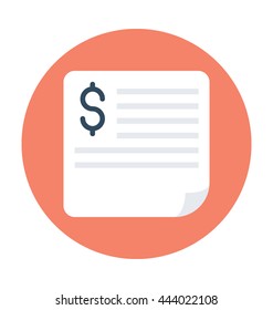 Receipt Vector Icon