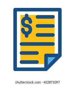 Receipt Vector Icon