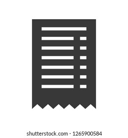 Receipt vector, Online shopping solid design icon