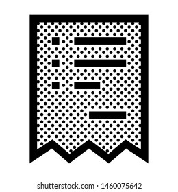Receipt Voucher Icon with Dots Style