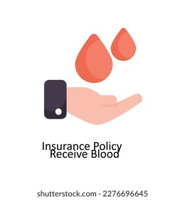 Receive blood Vector Flat Icons. Simple stock illustration stock
