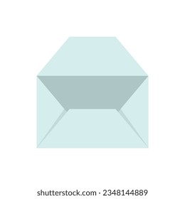 Receive envelope icon flat vector. Mail letter. Send message isolated