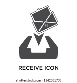 Receive icon vector isolated on white background for your web and mobile app design, Receive logo concept